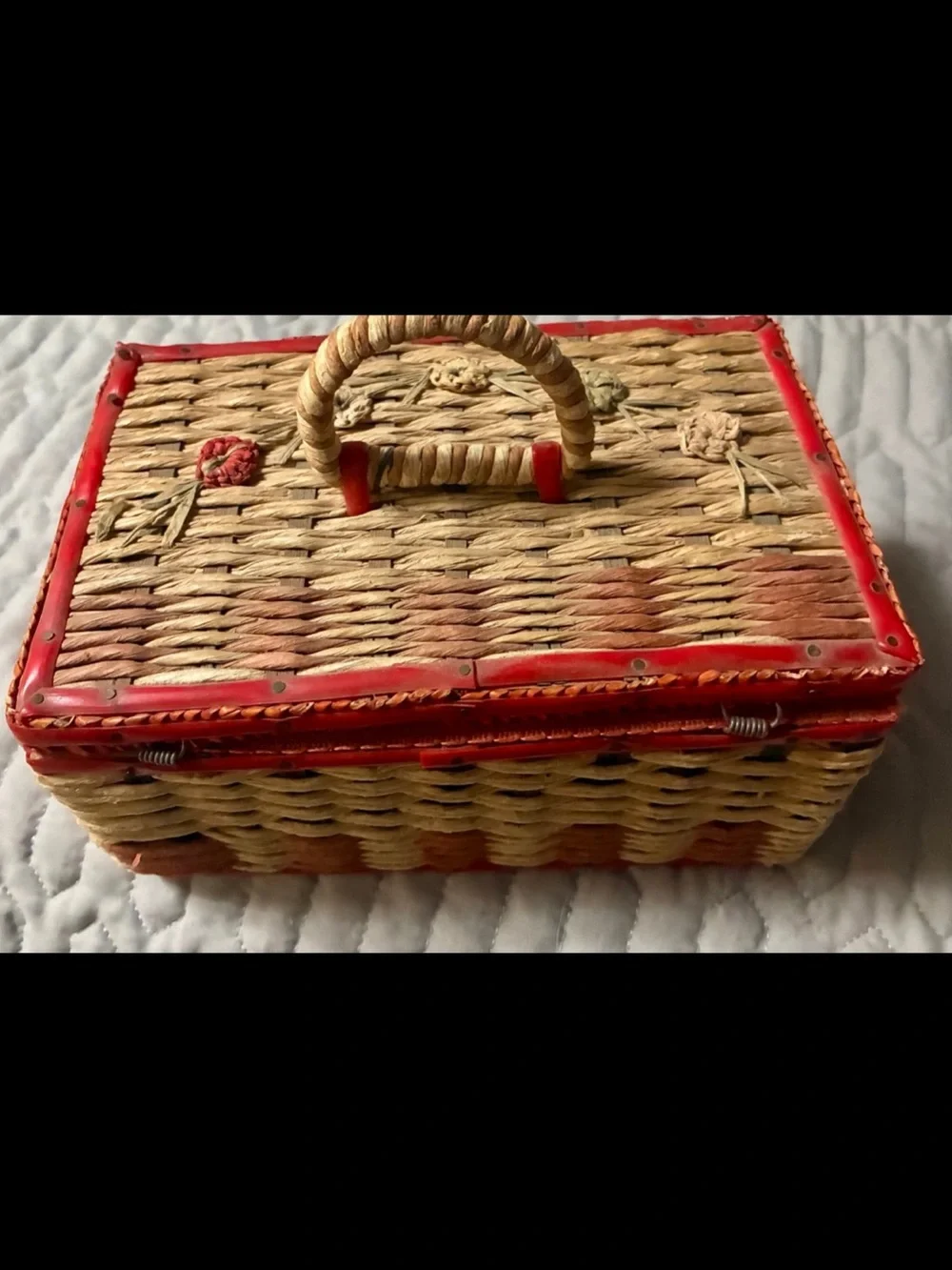 Vintage Sewing Basket 1960’s 70’s
